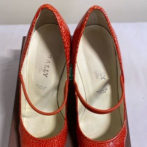 Bally Chunky Heels Orange